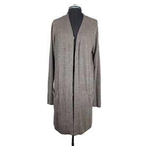 Barefoot Dreams Cozy Chic Lite women's brown‎ long open front cardigan M